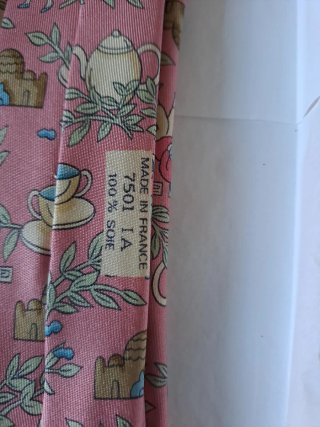 Cravatta Hermes Rosa Multicolore