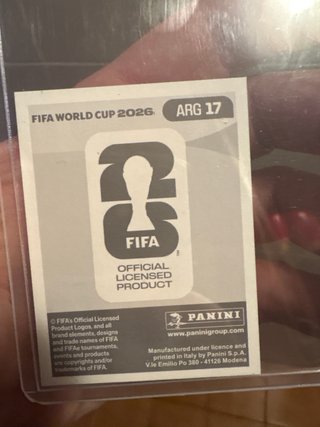Cromo Messi Mundial 2026 Panini ENVIO GRATIS