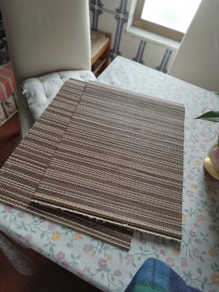 Conjunto de 2 individuais de bambu