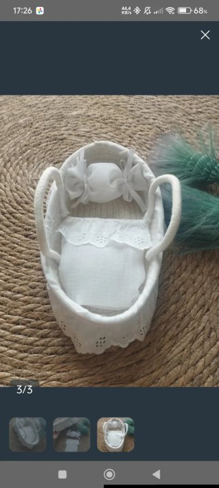 Muñeca Reborn de Silicona con Capazo