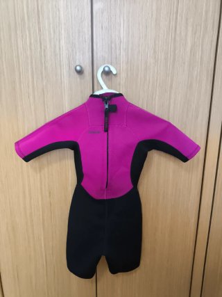 Neopreno niña Tribord fucsia y negro