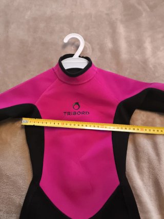 Neopreno niña Tribord fucsia y negro