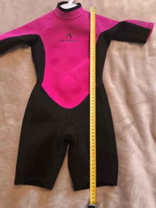 Neopreno niña Tribord fucsia y negro