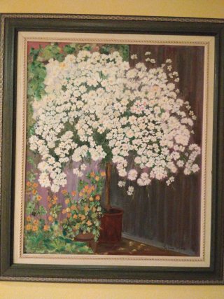 Óleo original Pepita Moro floral