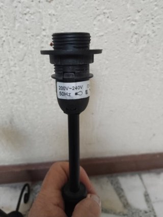 2 Lámparas Forja Negra Mesilla