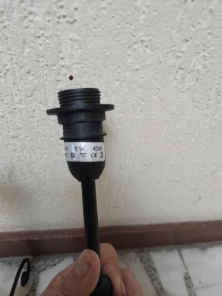 2 Lámparas Forja Negra Mesilla