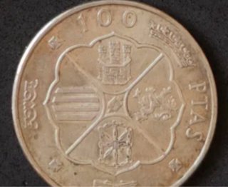 10 Monedas 100 Pesetas 1966 Plata Franco