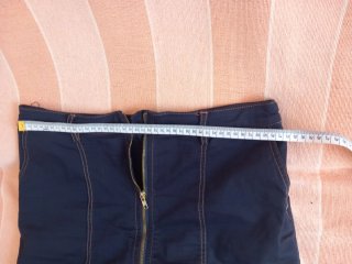 Falda Trucco azul cremallera delantera