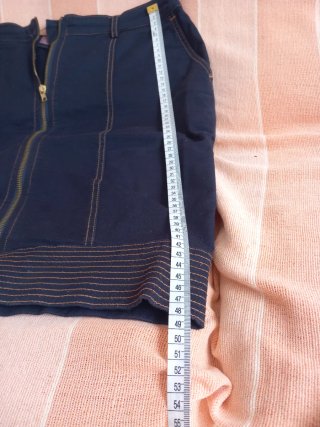 Falda Trucco azul cremallera delantera