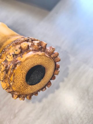 Shakuhachi japonés 1.8 Re (D) Madake con estuche