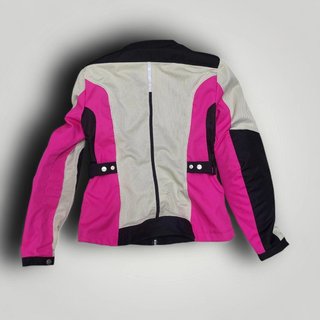 CHAQUETA DE MOTO SPIDI MUJER BLANCO Y ROSA TALLE XS