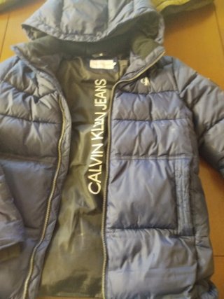 Anorak Calvin Klein Talla 16 Azul