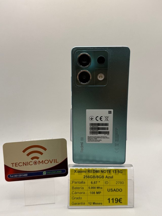 Xiaomi Redmi Note 13 5G 256GB Azul
