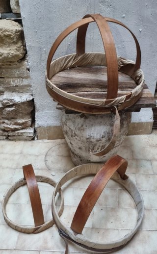 Bastidor bordar madera S.XIX