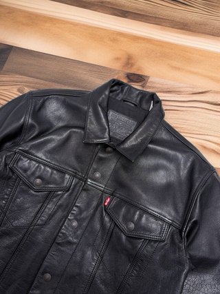 Levi’s Cazadora Cuero Búfalo Trucker III talla M