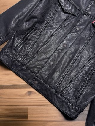 Levi’s Cazadora Cuero Búfalo Trucker III talla M