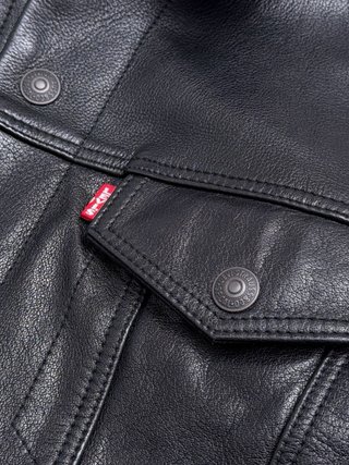 Levi’s Cazadora Cuero Búfalo Trucker III talla M