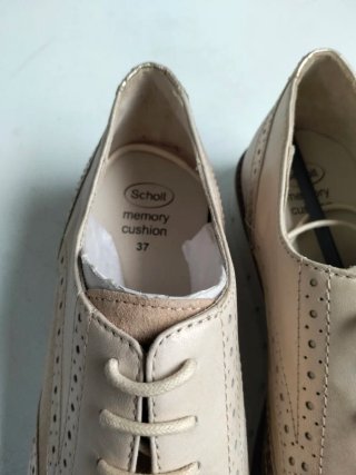 Zapatos Scholl Oxford Beige y Dorado