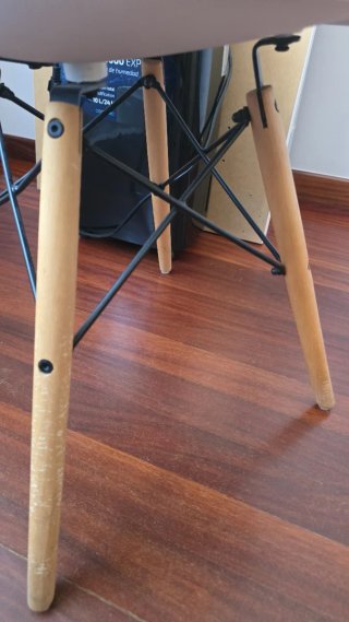 Silla Comedor Cocina Nórdica Blanca