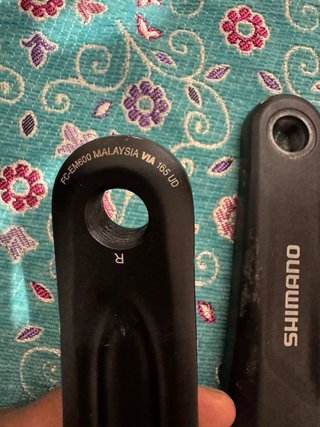 Bielas Shimano E-Bike 165mm