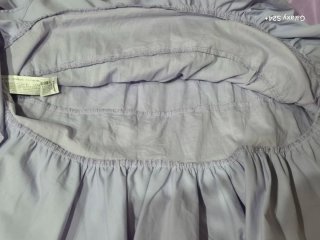 Falda Zara Lila Talla L Volantes 100% algodón