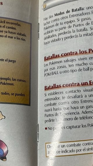 Manual Guia ORIGINAL Pokemon Plata y Oro GameBoy