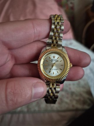 Reloj Rolex Mujer Oro y Plata