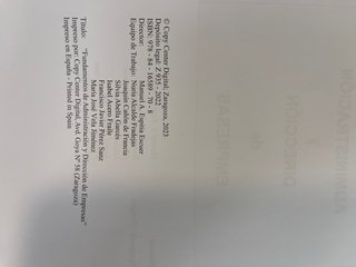 Fundamentos de Administración y Dirección de Em...