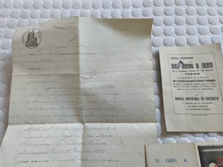 Lotto documenti vintage
