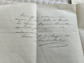 Lotto documenti vintage