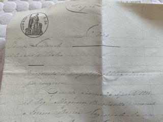 Lotto documenti vintage
