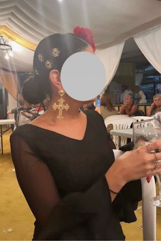 Traje de flamenca negro