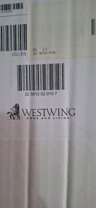 Mesa auxiliar blaco envejecido.