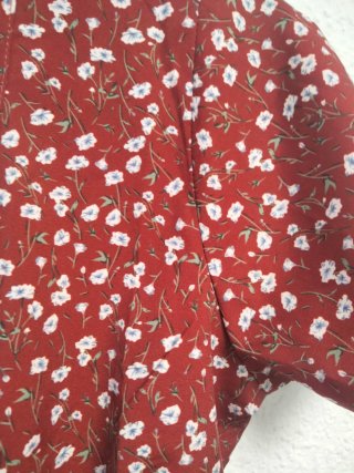 Blusa top bolero estampado floral