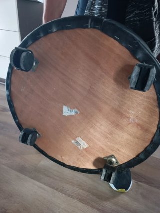 Puf de polipiel con almacenaje