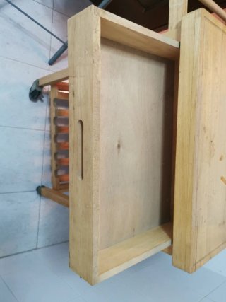 Camarera de cocina madera y metal