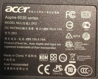 Portátil Acer Aspire 6530G para piezas