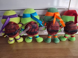 4 Peluches Tartarughe Ninja Set 20 cm