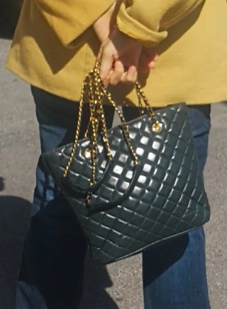 Borsa secchiello vintage Chanel trapuntata tim