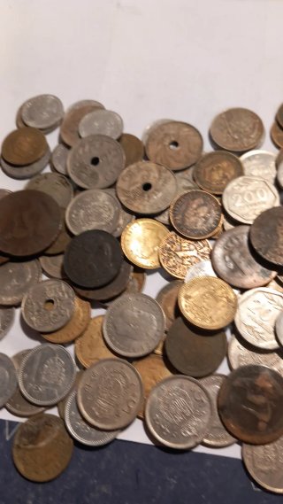 Lote monedas antiguas España