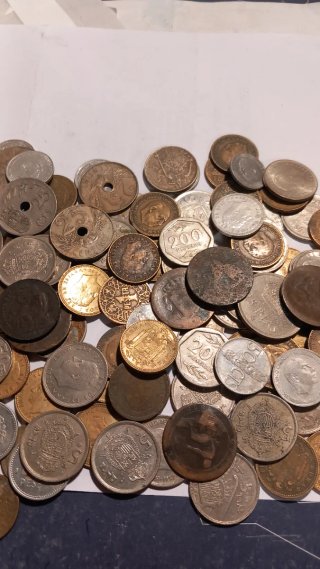 Lote monedas antiguas España