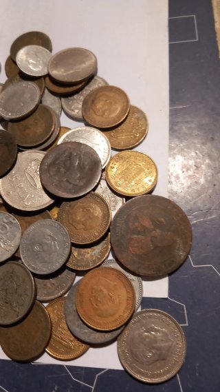 Lote monedas antiguas España