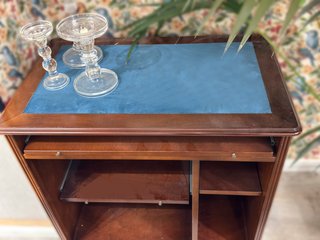 Conjunto Despacho Clásico Madera y Terciopelo