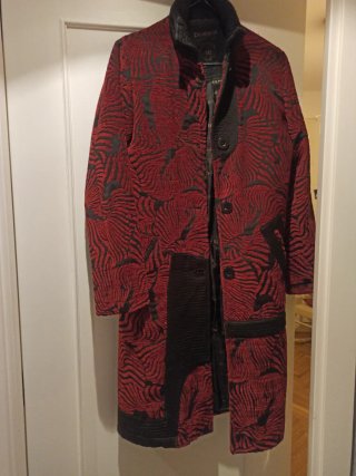 Abrigo Desigual Rojo Talla 38