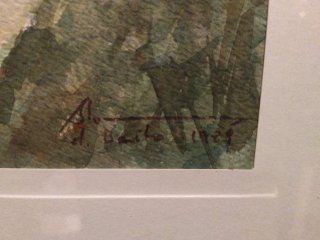 Acuarela original Álvaro de Benito 1989