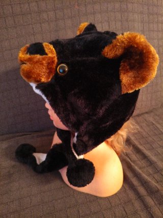 Berretto in peluche orso per bambini o Therian