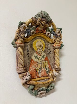 Acquasantiera San Nicola Ceramica
