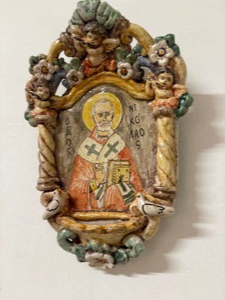 Acquasantiera San Nicola Ceramica