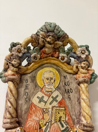 Acquasantiera San Nicola Ceramica