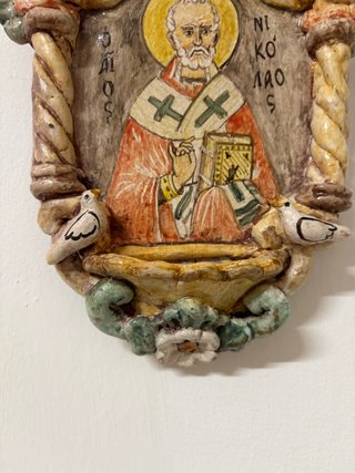 Acquasantiera San Nicola Ceramica